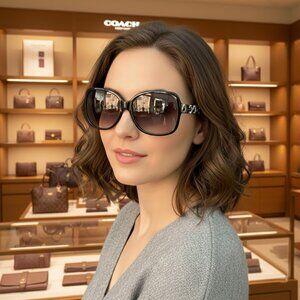 Coach HC 8032 Women’s L908 Perri 5022/11 Black Sunglasses 58-15-125